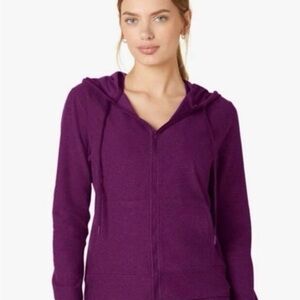 Beyond Yoga Spacedye Deep Purple Full-Zip Hoodie